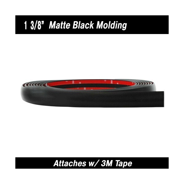 Cowles Products PROTEKTOTRIM BODY SIDE MOLDING, 1 3/8IN ROUND BAND, 24FT KIT, MATTE BLACK 38-424 - main